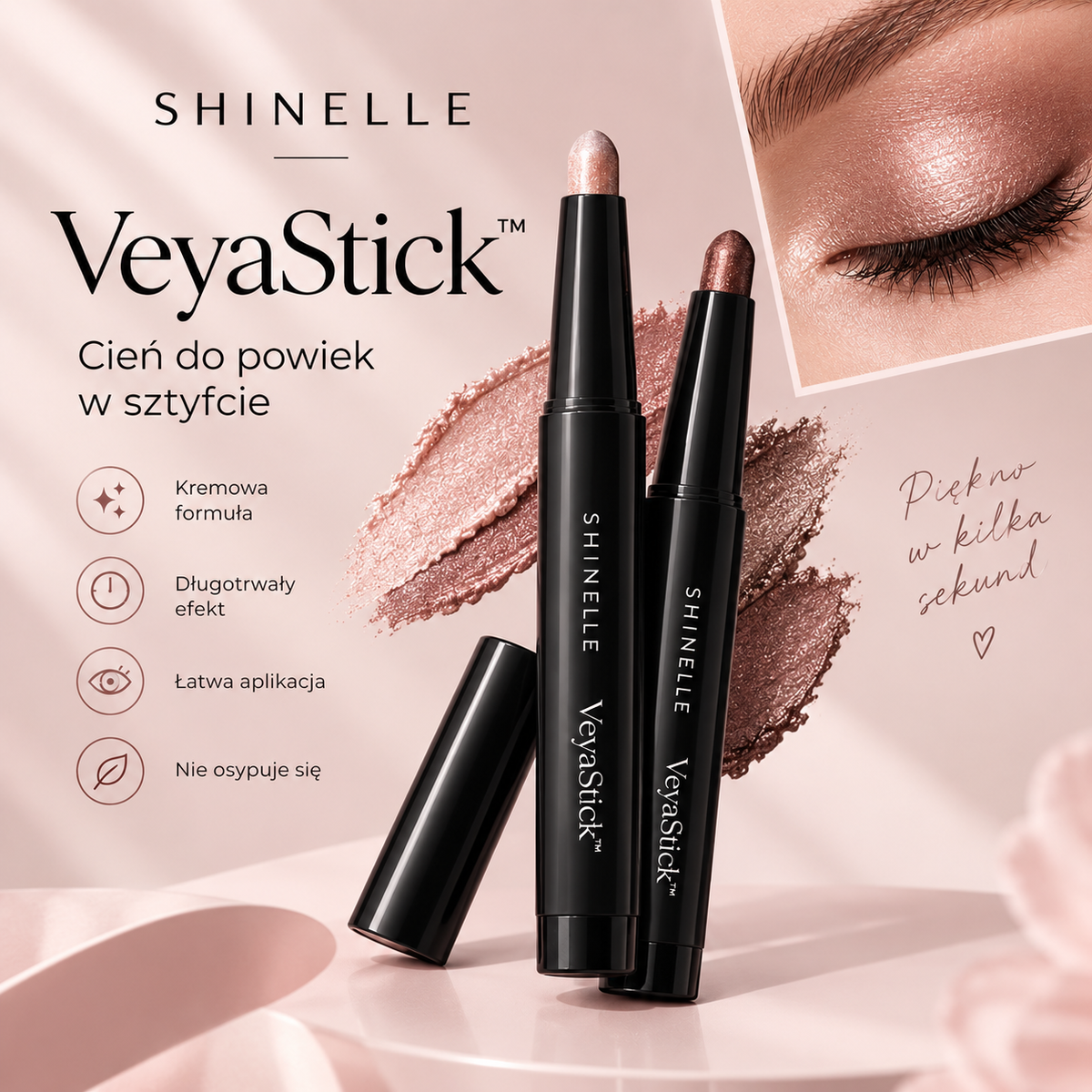 VeyaStick-wododporny cień do powiek w sztyfcie